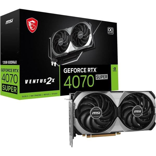 MSI GeForce RTX 4070 SUPER VENTUS 2X OC 12GB GDDR6X - Graphics Card