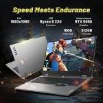 Lenovo LOQ 15.6" FHD 144Hz Gaming Laptop, AMD Ryzen 5 220, GeForce RTX 5050 8GB GDDR7, 16GB DDR5, 512GB SSD , Backlit Keyboard, HD 720p Camera, Win11, Gray