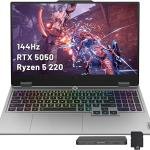 Lenovo LOQ 15.6" FHD 144Hz Gaming Laptop, AMD Ryzen 5 220, GeForce RTX 5050 8GB GDDR7, 16GB DDR5, 512GB SSD , Backlit Keyboard, HD 720p Camera, Win11, Gray