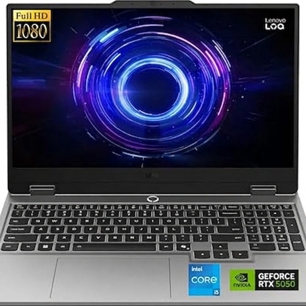 Lenovo LOQ 15" - NVIDIA GeForce RTX 5050 Graphics - 15.6" IPS LCD FHD 144hz Display - Intel Core i5-13450HX - 16GB DDR5-512GB SSD