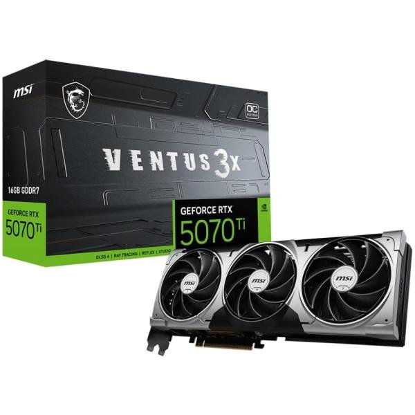 MSI GeForce RTX 5070 Ti VENTUS 3X OC 16GB GDDR7- Graphics Card