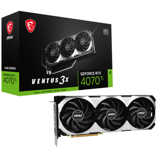 MSI GeForce 12GB OC GDDR6 RTX 4070ti VENTUS 3X