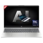 HP Laptop 15-fd1016ne Intel® Core™ Ultra 7 155H High-Preform. Processor Up to 4.8 GHz,16 GB DDR5, 15.6" FHD IPS Micro Edge - Natural Silver