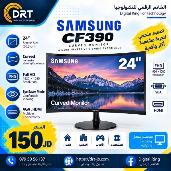 24" CF390 Curved LED Monitor